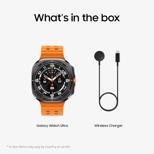 Samsung Galaxy Watch Ultra (2025) 47mm LTE Smartwatch, Titanium Casing, Advanced Sleep Coaching, Running Coach, Energy Score, Heart Rate Tracking, GPS, Titanium Blue [US Version, 2 Yr Warranty]
