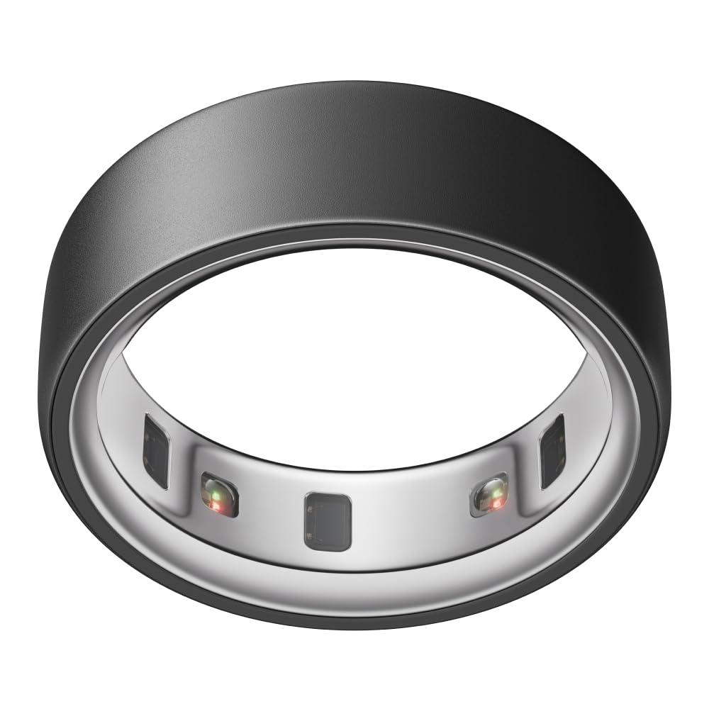 Oura Ring 4 Smart Ring – Silver, Size 10, Titanium