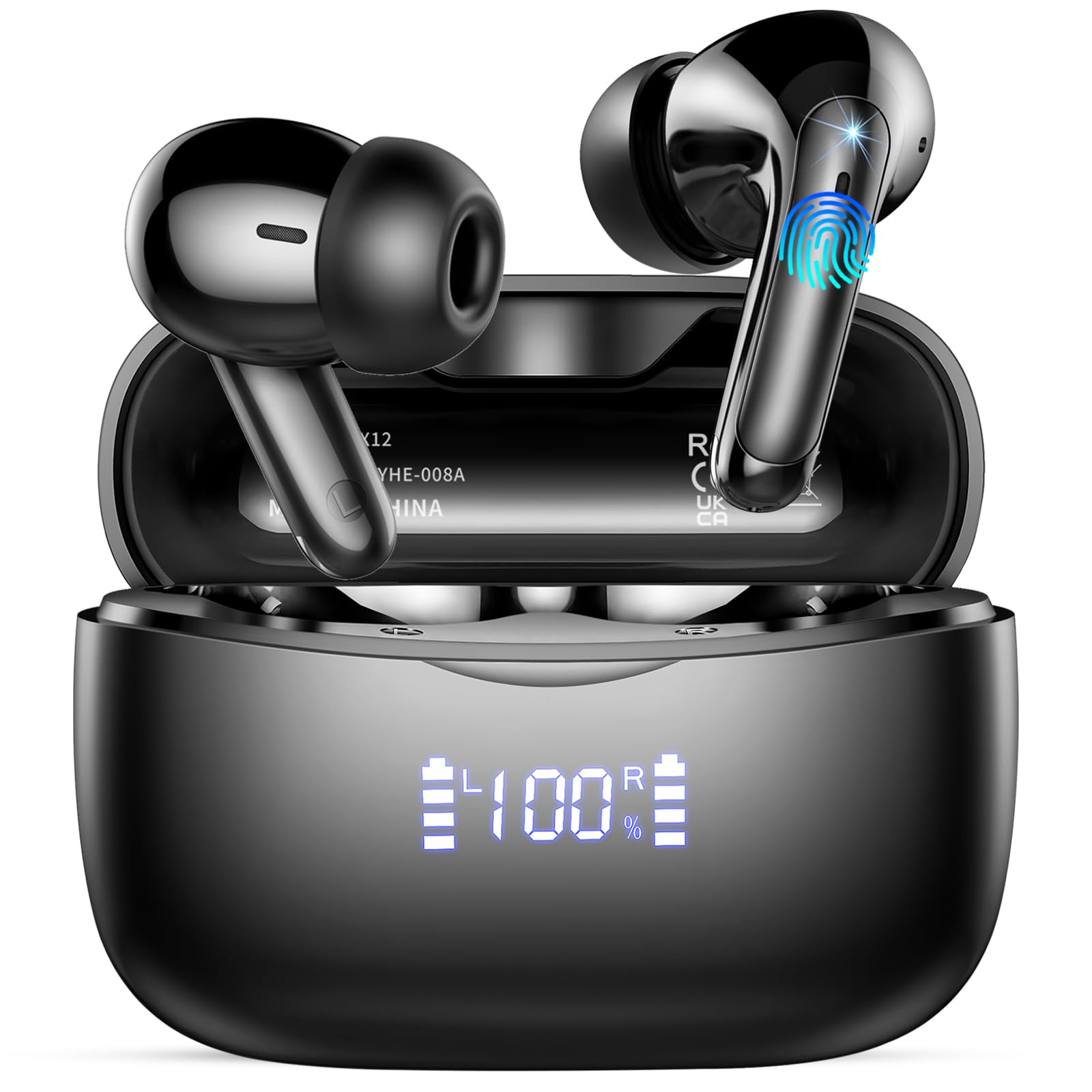 AI Translation Earbuds Real Time with Audio and Video Calls, 164 Language/7 Translation Modes Translator Earbuds Bluetooth 5.4 with APP, 48H AI Ear Buds Translator Device for Business/Learning/Travel