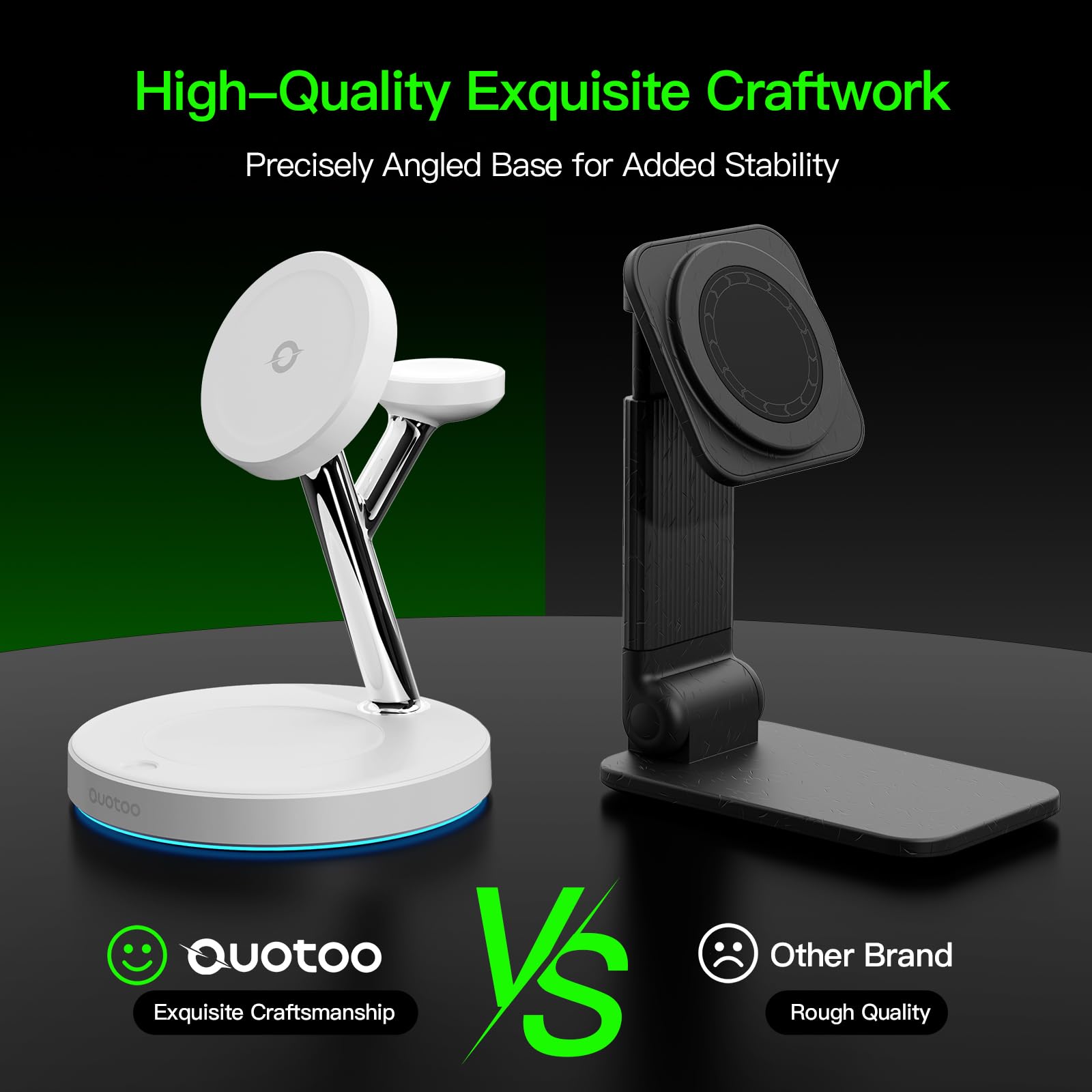 New 3 in 1 Charging Station for Apple Compatible with Magsafe Charger Stand for iPhone 17 16 15 14 13 12 Wireless Charging Station for AirPods Wireless Charger for iWatch Series