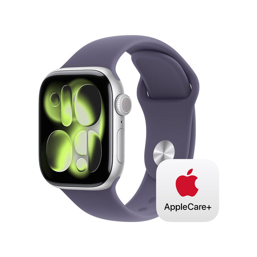 Apple Watch Series 11 [GPS 42mm] Smartwatch with Jet Black Aluminum Case with Black Sport Band - S/M. Sleep Score, Fitness Tracker, Health Monitoring, Always-On Display, Water Resistant