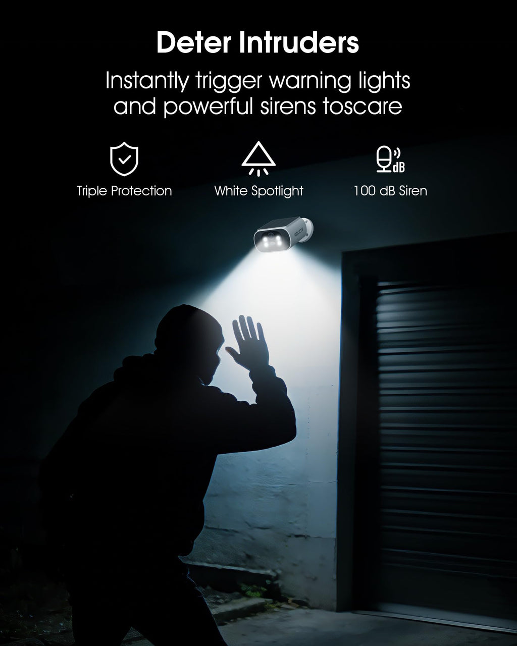 ARCCTV Solar Security Cameras Wireless Outdoor, 4 Cam-Kit, 4MP Solar Security Camera Wireless System, Color Night Vision, Motion Detection, No Monthly Fee, 32GB Memory Card