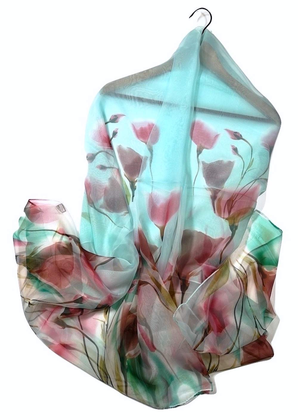 Shanlin Super Large Silk Feel Floral Scarves for Women in Gift Box