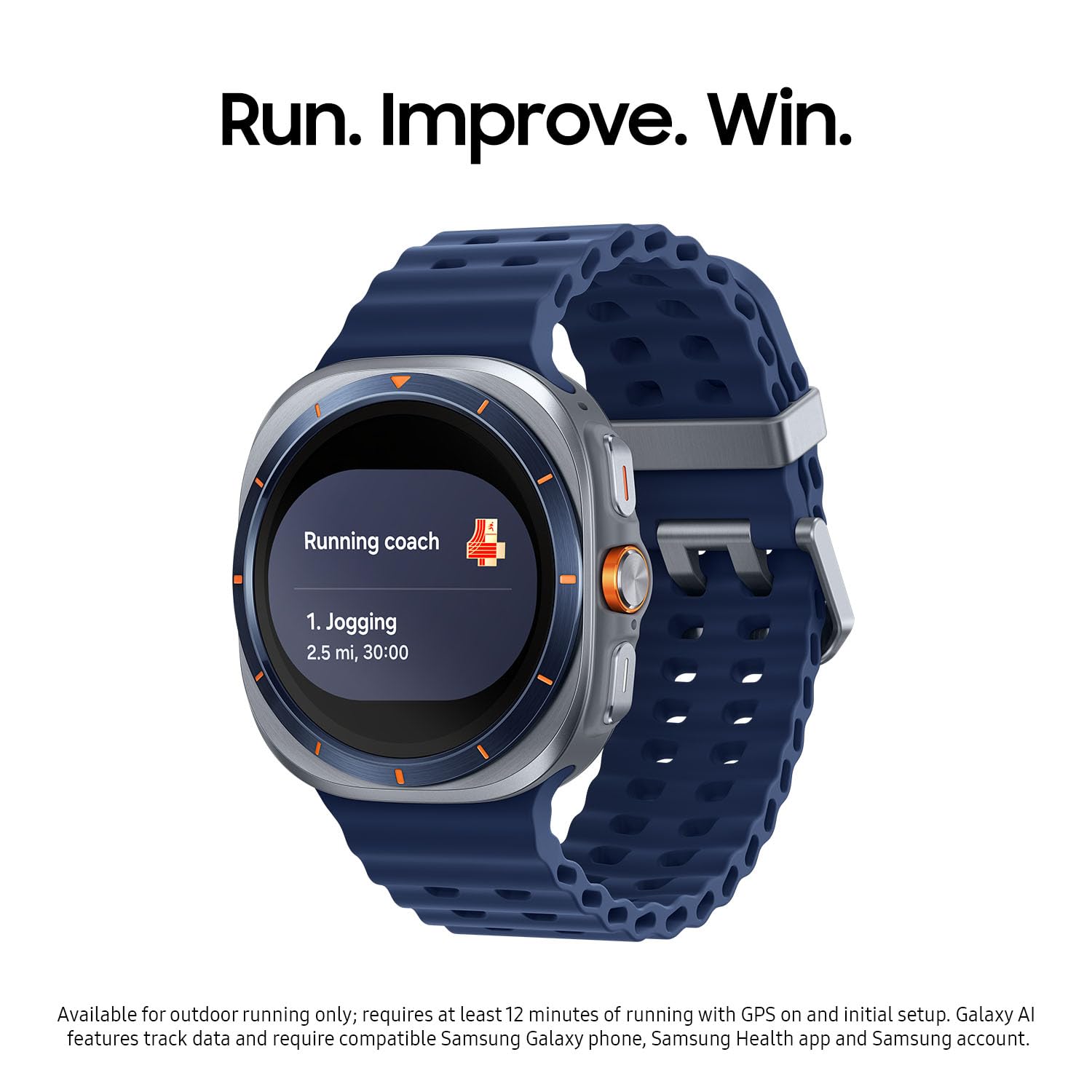 Samsung Galaxy Watch Ultra (2025) 47mm LTE Smartwatch, Titanium Casing, Advanced Sleep Coaching, Running Coach, Energy Score, Heart Rate Tracking, GPS, Titanium Blue [US Version, 2 Yr Warranty]