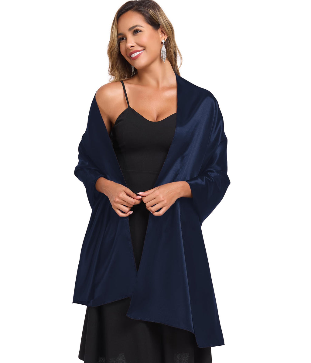 TONGFANTFL Shawls and Wraps for Evening Dresses Satin Women Long Scarf Wedding Guest Shawl