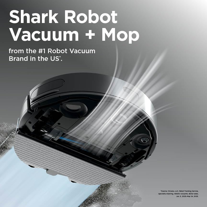 Shark Matrix Plus Robot Vacuum and Mop, Sonic Mopping, Home Mapping, Clean Edge, for Pet Hair, for Carpets and Hard Floor, UR2650WS
