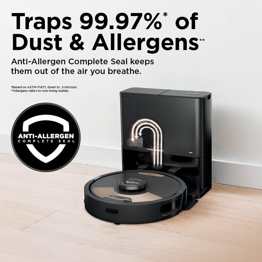 Shark Matrix Plus Robot Vacuum and Mop, Sonic Mopping, Home Mapping, Clean Edge, for Pet Hair, for Carpets and Hard Floor, UR2650WS