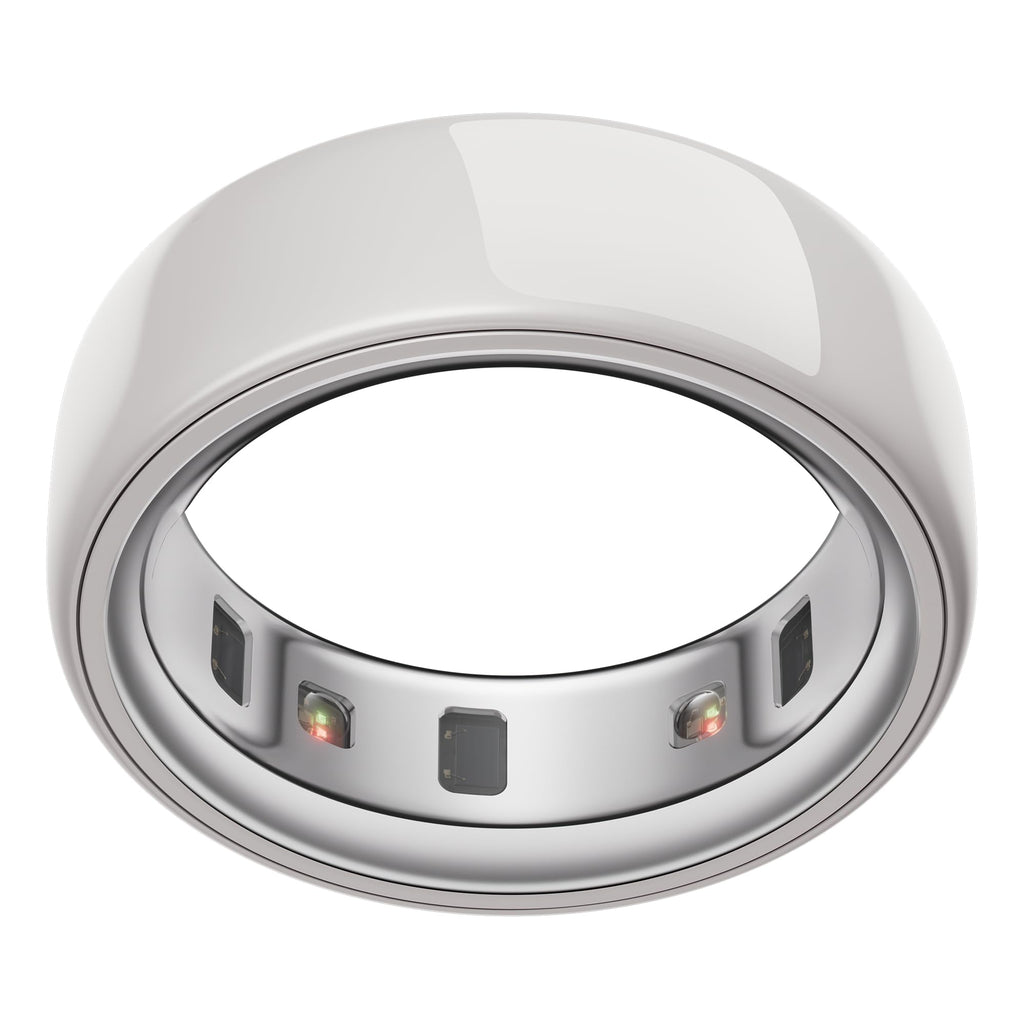 Oura Ring 4 Smart Ring – Silver, Size 10, Titanium