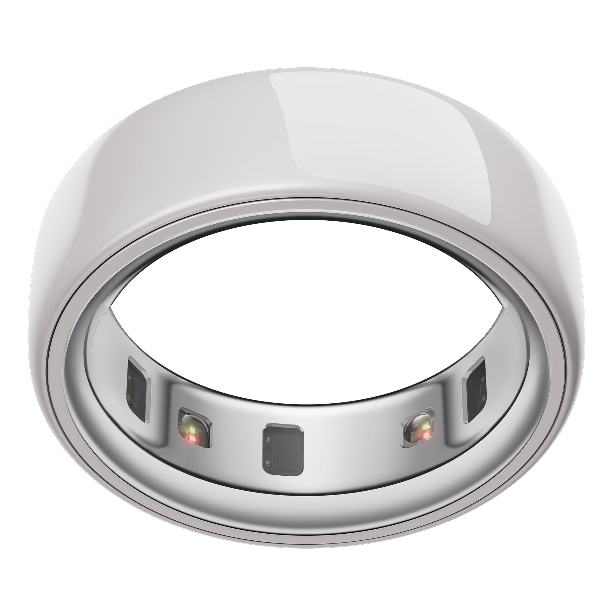 Oura Ring 4 Smart Ring – Silver, Size 10, Titanium
