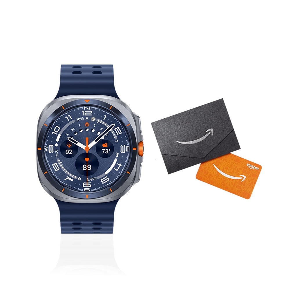 Samsung Galaxy Watch Ultra (2025) 47mm LTE Smartwatch, Titanium Casing, Advanced Sleep Coaching, Running Coach, Energy Score, Heart Rate Tracking, GPS, Titanium Blue [US Version, 2 Yr Warranty]