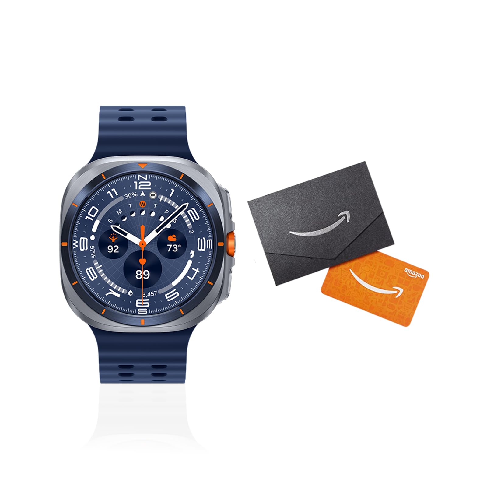 Samsung Galaxy Watch Ultra (2025) 47mm LTE Smartwatch, Titanium Casing, Advanced Sleep Coaching, Running Coach, Energy Score, Heart Rate Tracking, GPS, Titanium Blue [US Version, 2 Yr Warranty]