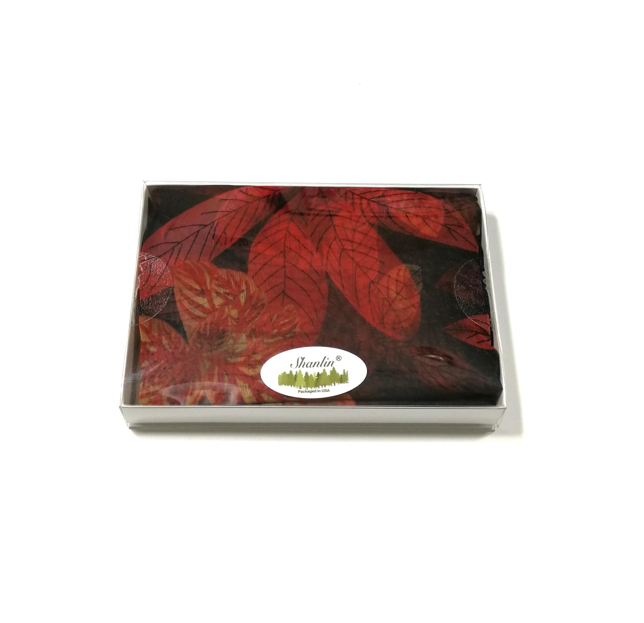 Shanlin Super Large Silk Feel Floral Scarves for Women in Gift Box