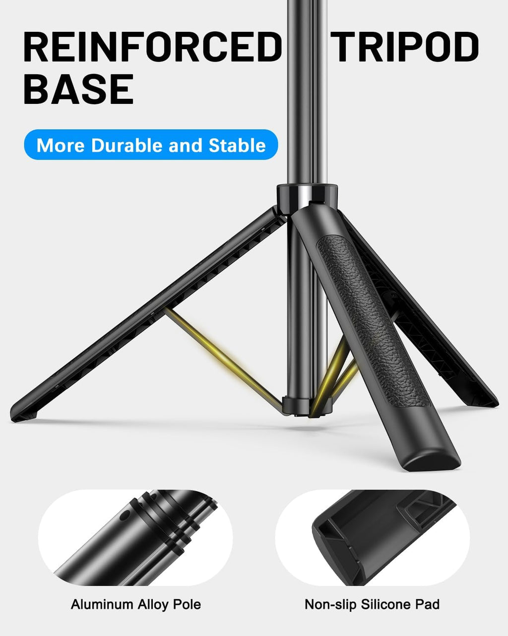 Yeaki Vlogging Kit for iPhone/Android, 71" Selfie Stick Tripod for iPhone with Light, Wireless Remote & Microphone, Adjustable Phone Tripod for TikTok/YouTube Starter Content Creator Essentials Kit
