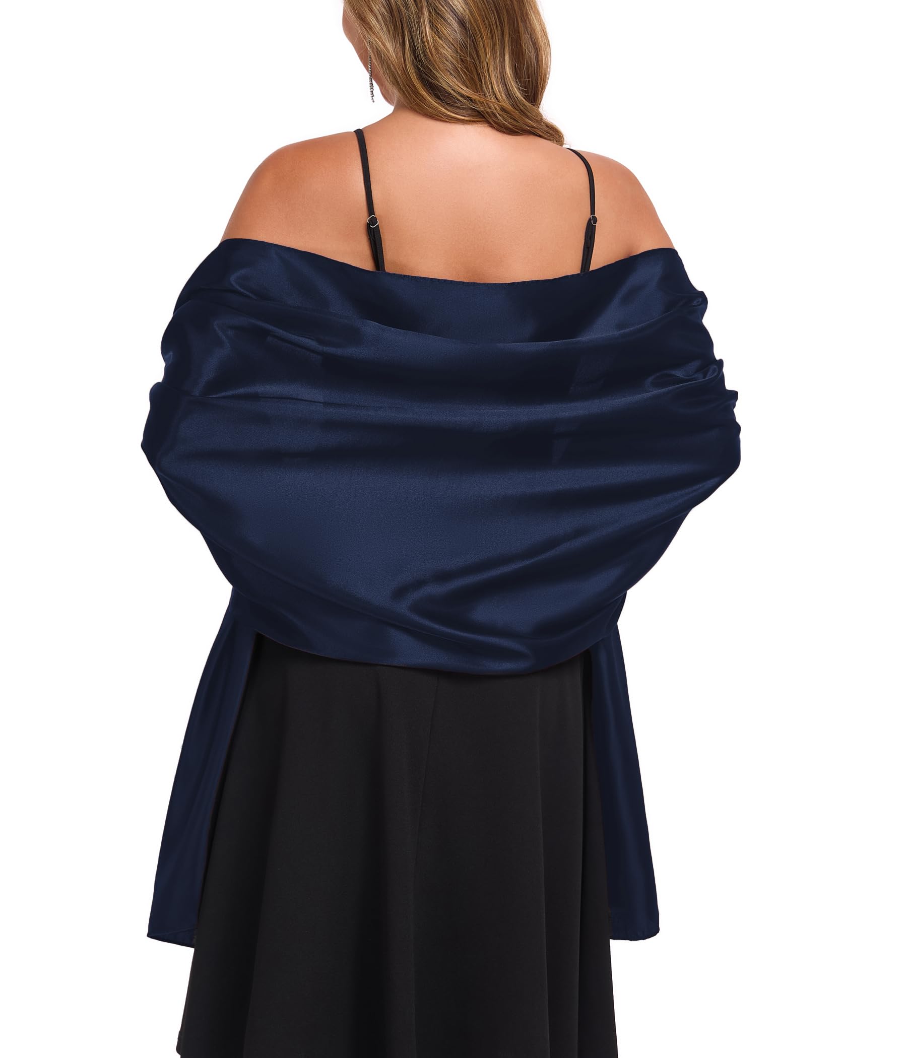 TONGFANTFL Shawls and Wraps for Evening Dresses Satin Women Long Scarf Wedding Guest Shawl
