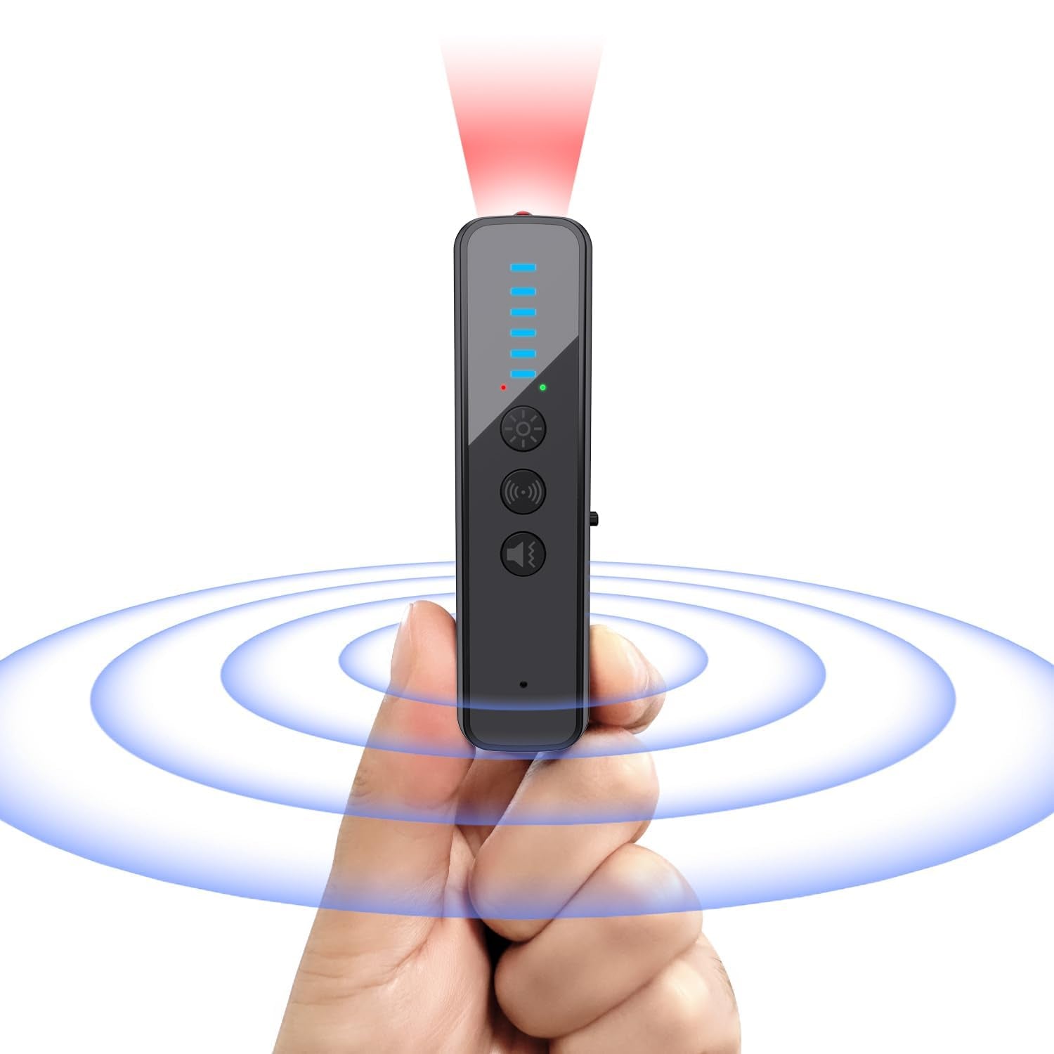 abyliee Upgraded Hidden Camera Detector - AI-Powered Anti-Spy Device, GPS Tracker & Bug Detector, Portable RF Signal Scanner for Hotels, Travel, Home & Office (Black)