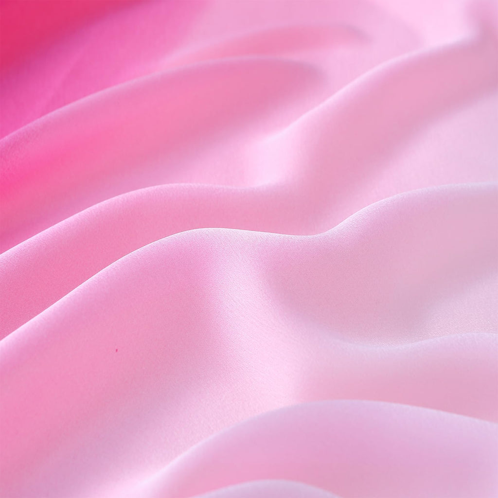 ZMC Long Silk Feeling Scarf 70 * 35", Gradient Scarf Sun-proof Shawl Wrap Headscarf for Women Spring Summer