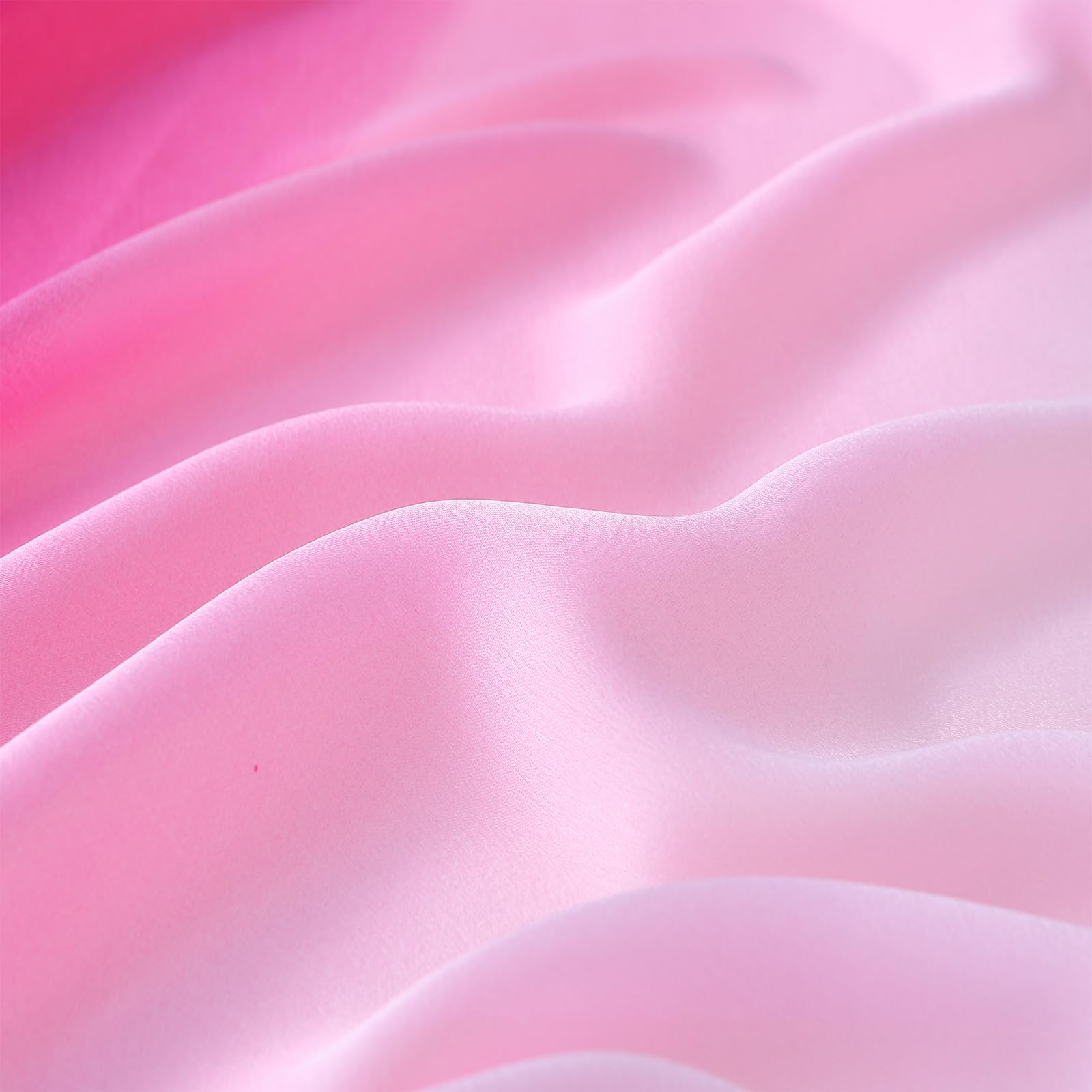 ZMC Long Silk Feeling Scarf 70 * 35", Gradient Scarf Sun-proof Shawl Wrap Headscarf for Women Spring Summer
