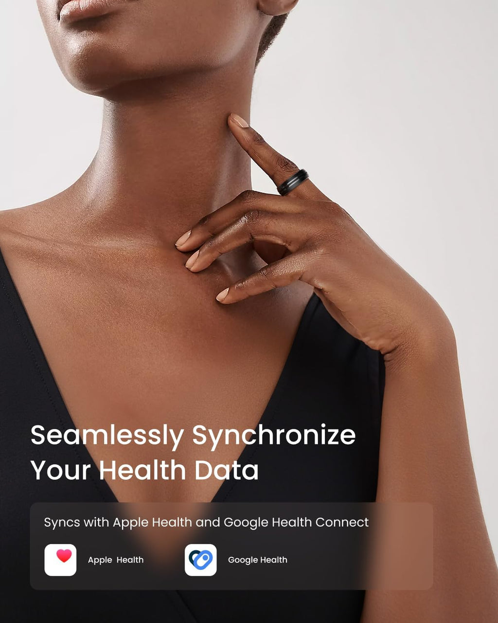 Lynx Smart Ring with Sleep & Activity Tracking – Silver