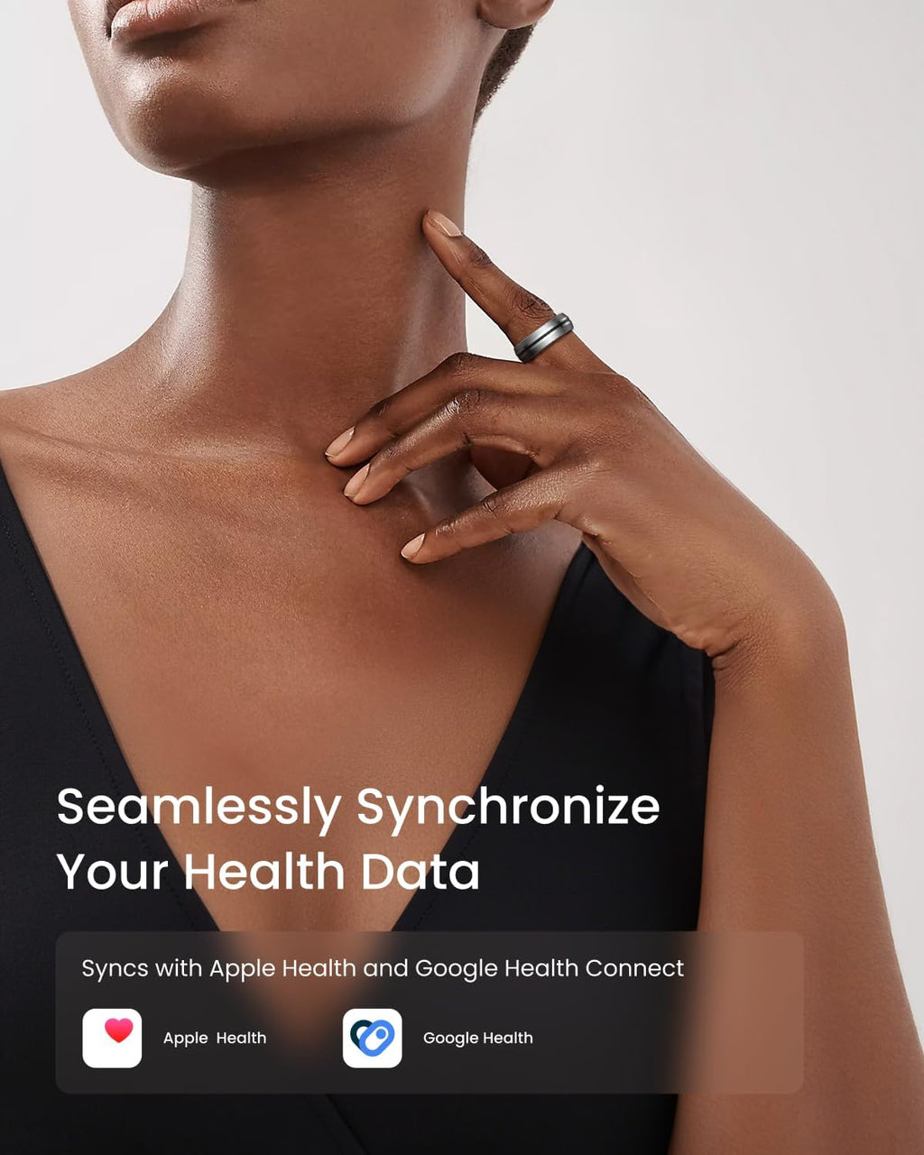 Lynx Smart Ring with Sleep & Activity Tracking – Silver