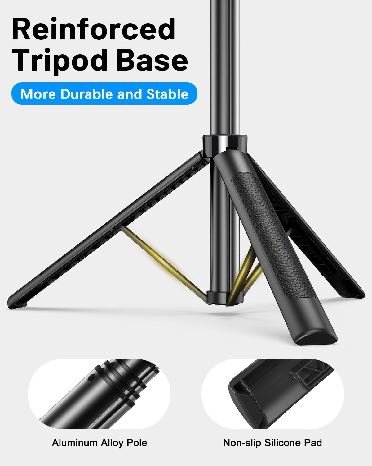 Yeaki Vlogging Kit for iPhone/Android, 71" Selfie Stick Tripod for iPhone with Light, Wireless Remote & Microphone, Adjustable Phone Tripod for TikTok/YouTube Starter Content Creator Essentials Kit