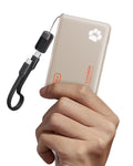 INIU Portable Charger, Ultra Slim 45W Fast Charging with Attached USB C Cable, Flight-Safe 10000mAh PD Power Bank Battery Pack, Travel Essential Phone Powerbank for iPhone 17 16 Samsung S25 Google etc