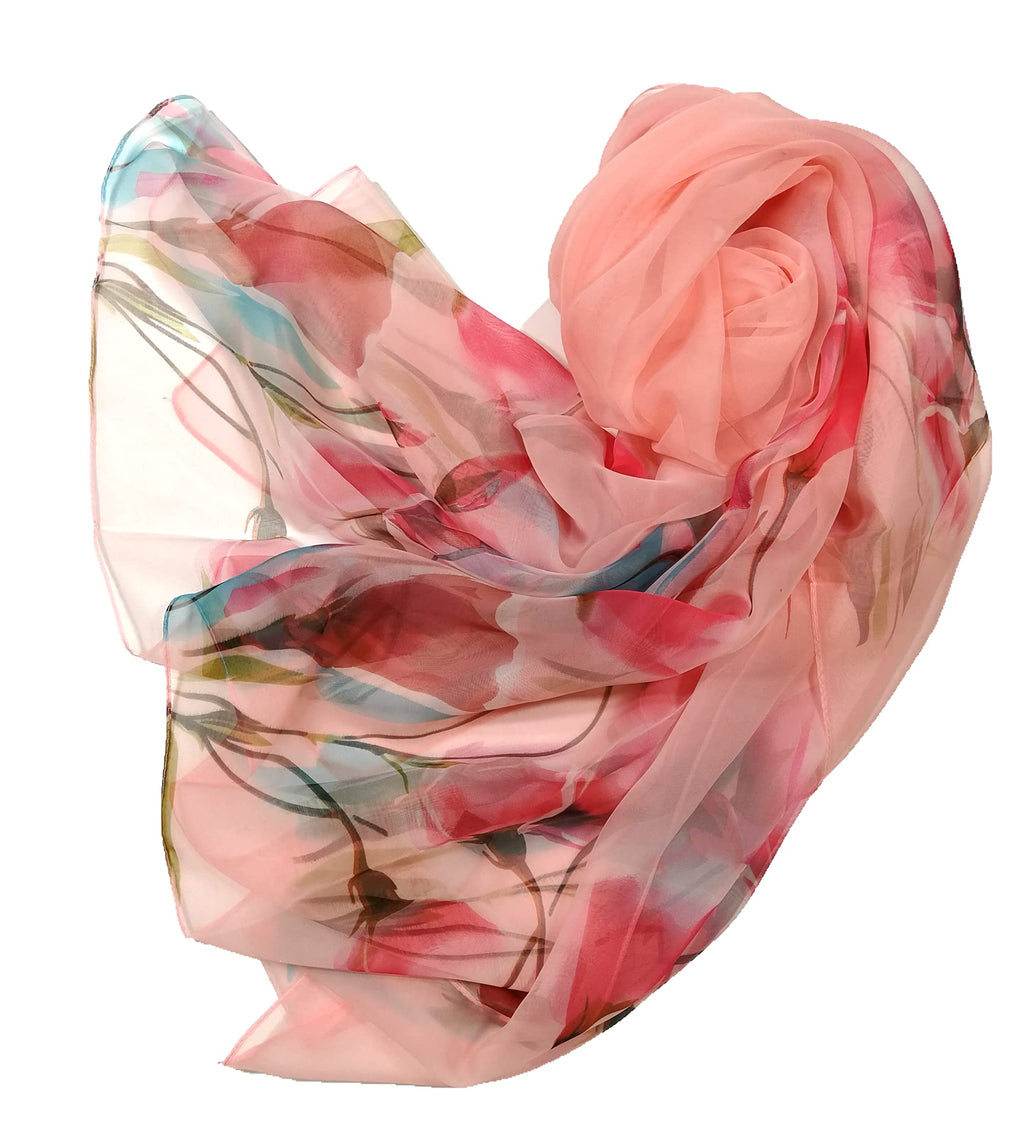 Shanlin Super Large Silk Feel Floral Scarves for Women in Gift Box