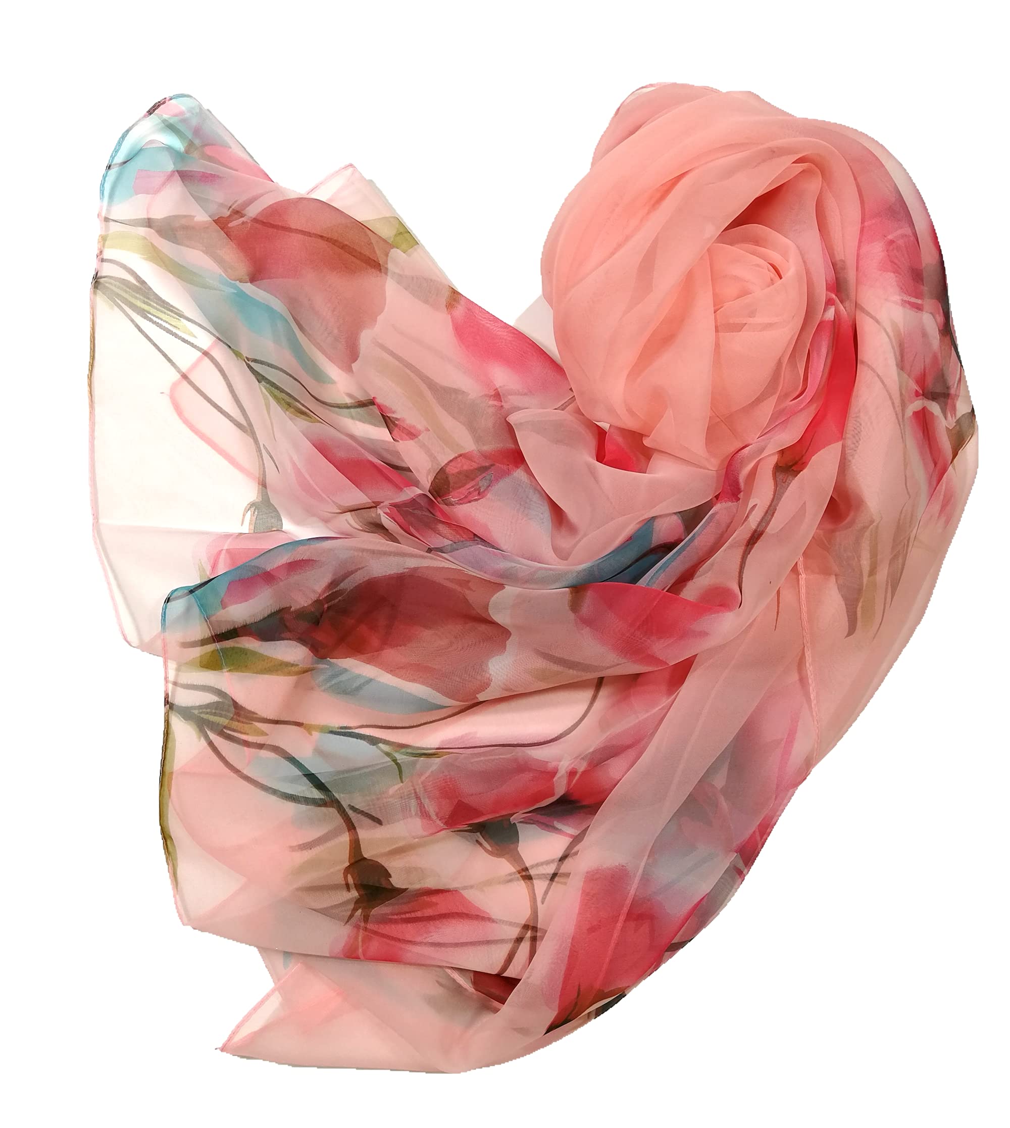 Shanlin Super Large Silk Feel Floral Scarves for Women in Gift Box