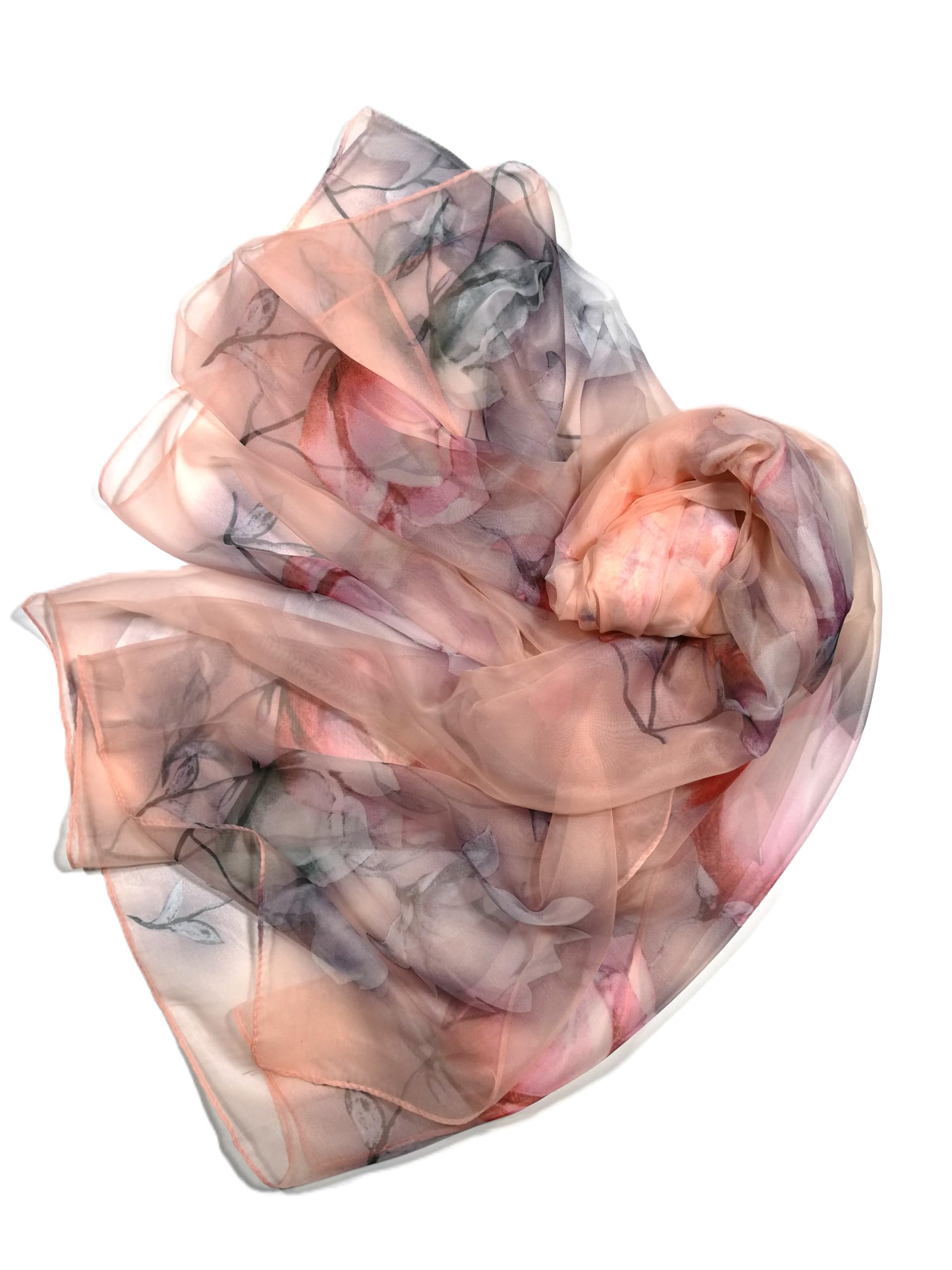 Shanlin Super Large Silk Feel Floral Scarves for Women in Gift Box