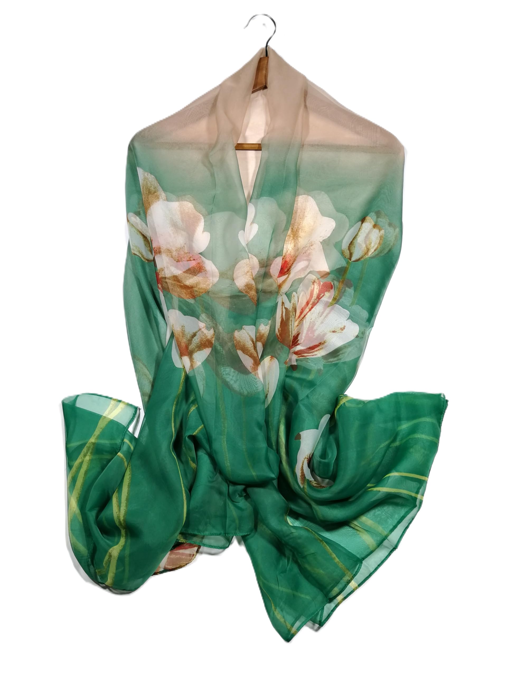 Shanlin Super Large Silk Feel Floral Scarves for Women in Gift Box