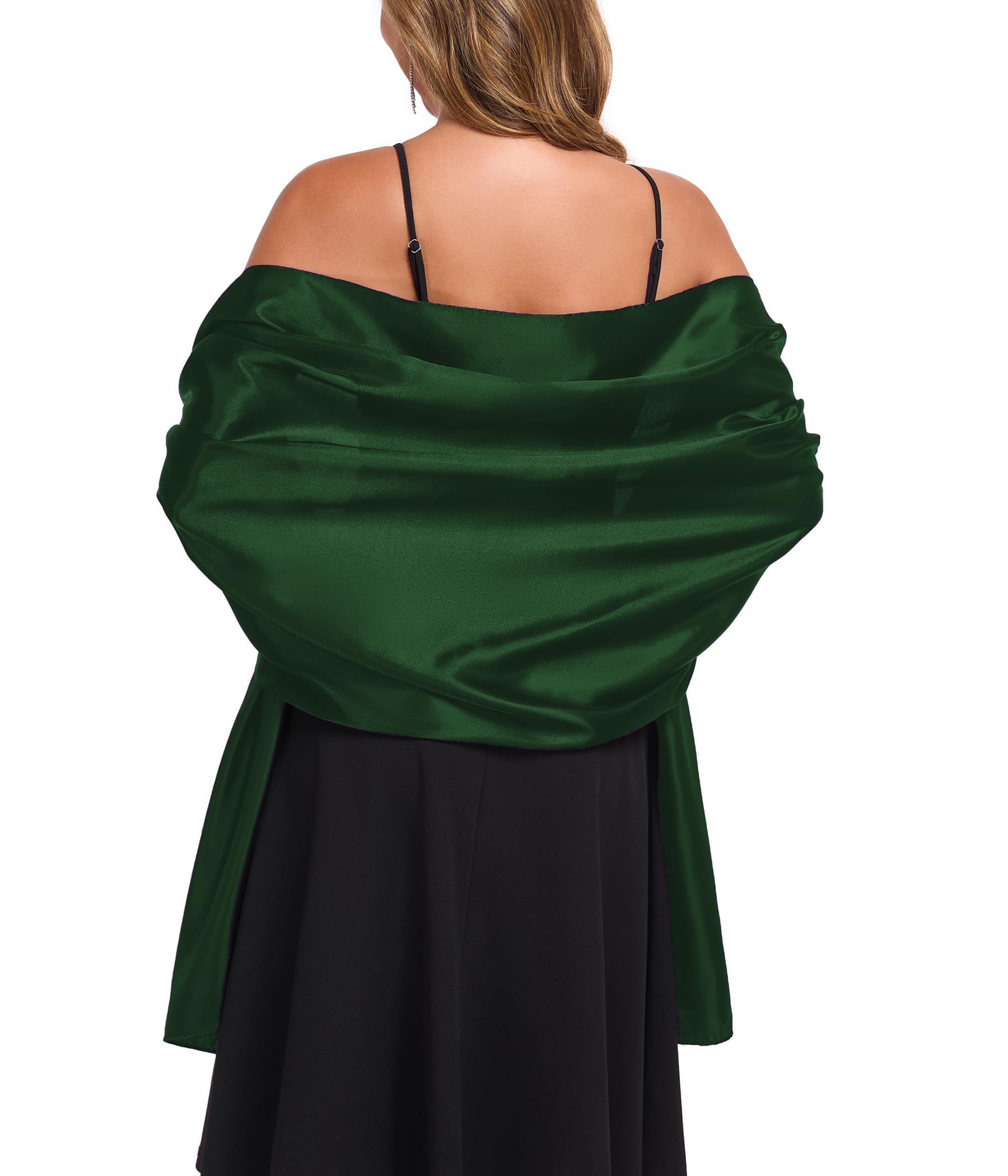 TONGFANTFL Shawls and Wraps for Evening Dresses Satin Women Long Scarf Wedding Guest Shawl