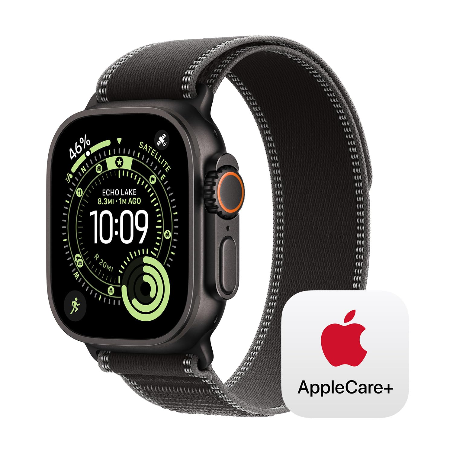 Apple Watch Ultra 3 [GPS + Cellular 49mm] Running & Multisport Smartwatch w/Rugged Titanium Case w/Black Ocean Band. Satellite Communications, Advanced Health & Fitness Tracking
