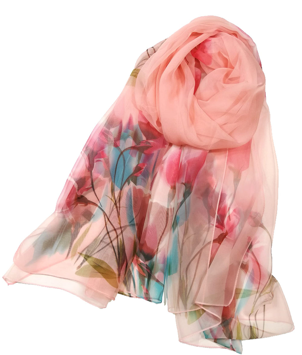 Shanlin Super Large Silk Feel Floral Scarves for Women in Gift Box