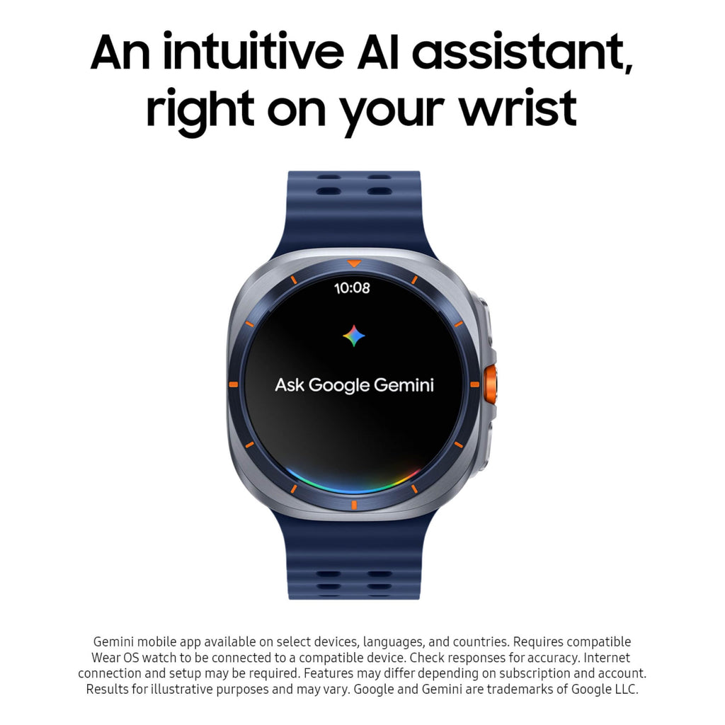 Samsung Galaxy Watch Ultra (2025) 47mm LTE Smartwatch, Titanium Casing, Advanced Sleep Coaching, Running Coach, Energy Score, Heart Rate Tracking, GPS, Titanium Blue [US Version, 2 Yr Warranty]