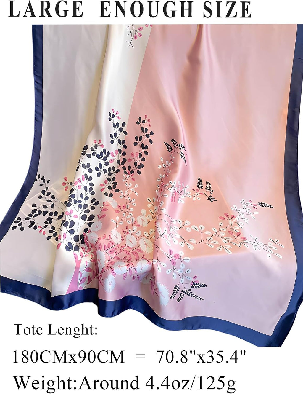 Large Shawl Scarf For Women Lightweight Wraps Silky Headscarf Long Sunscreen Scarfs T23