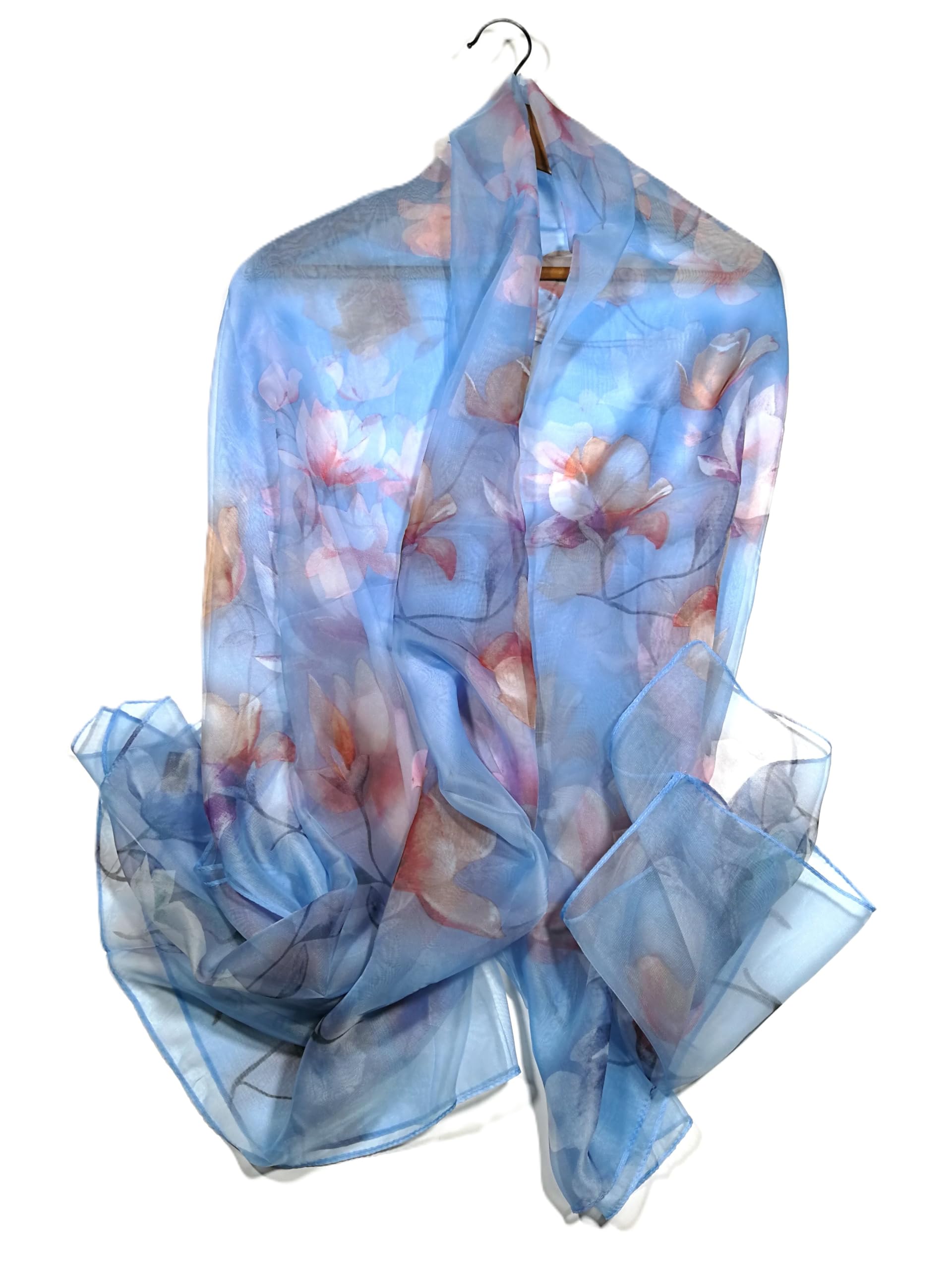 Shanlin Super Large Silk Feel Floral Scarves for Women in Gift Box