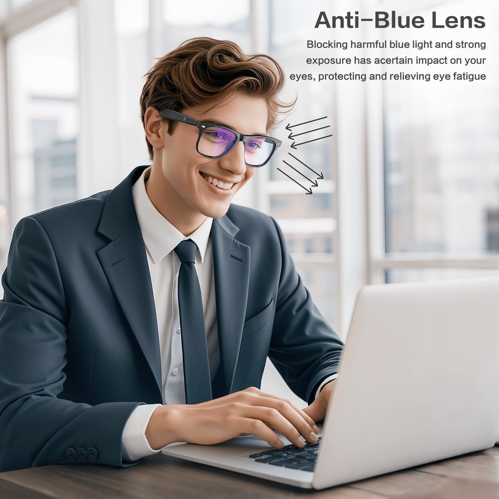 AI Smart Glasses with Chat GPT, AI Translation Glasses with 164 Language, Classic Aviator Sunglasses with Voice Assistant/AI Calling, IP65 Waterproof, Multifunctional Smart Glasses for Men Women