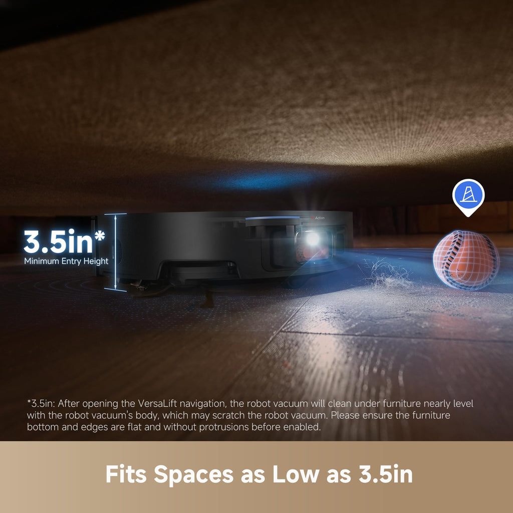 DREAME X50 Ultra White Robot Vacuum and Mop with Auto-Empty and Mop Self-Cleaning, 20,000Pa Suction, Obstacle Avoidance and 360° Navigation, Corner to Edge Deep Cleaning, Detangling Brush