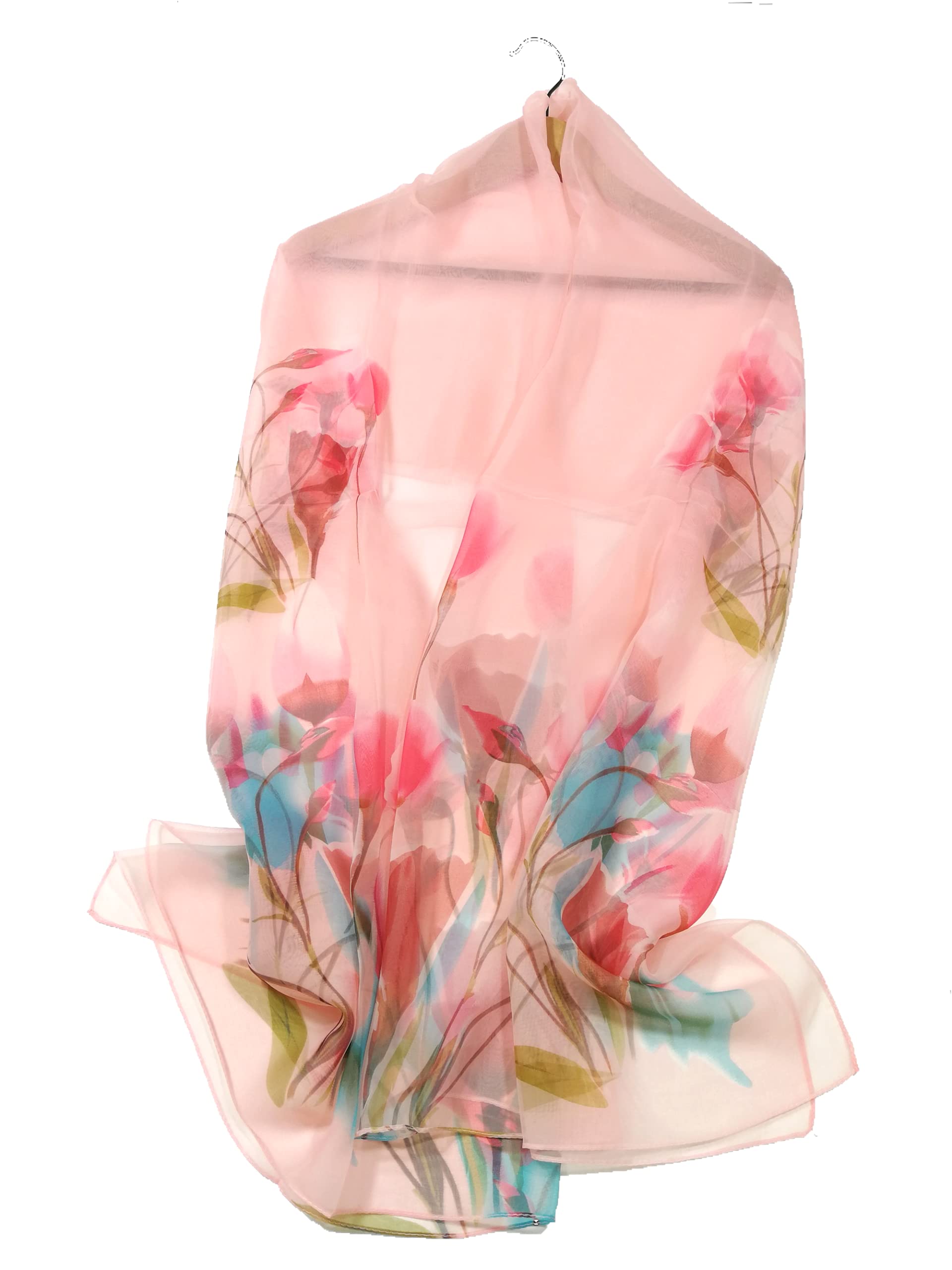 Shanlin Super Large Silk Feel Floral Scarves for Women in Gift Box