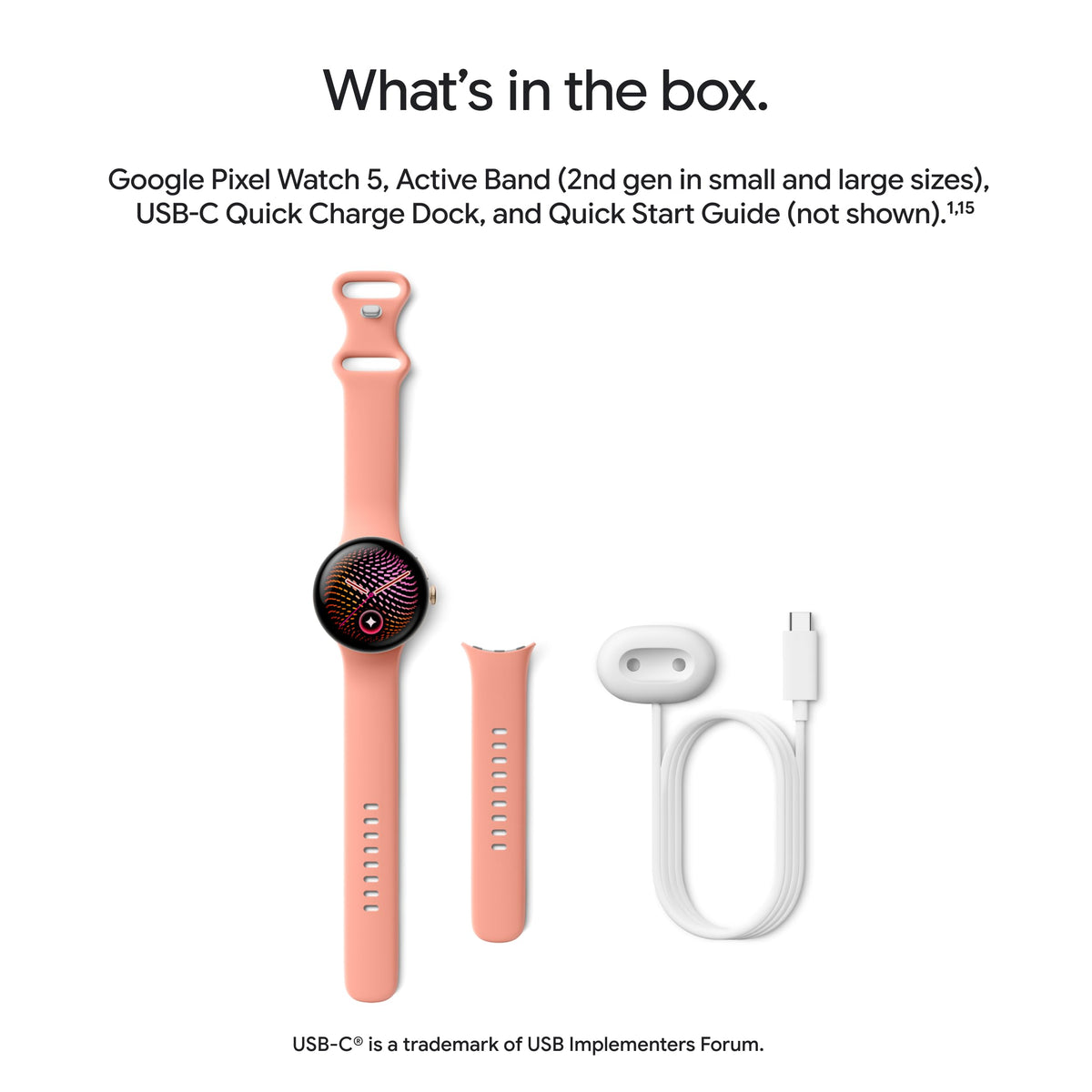 Google Pixel Watch 5 (41mm) - Android Smartwatch - Fog - Wi-Fi