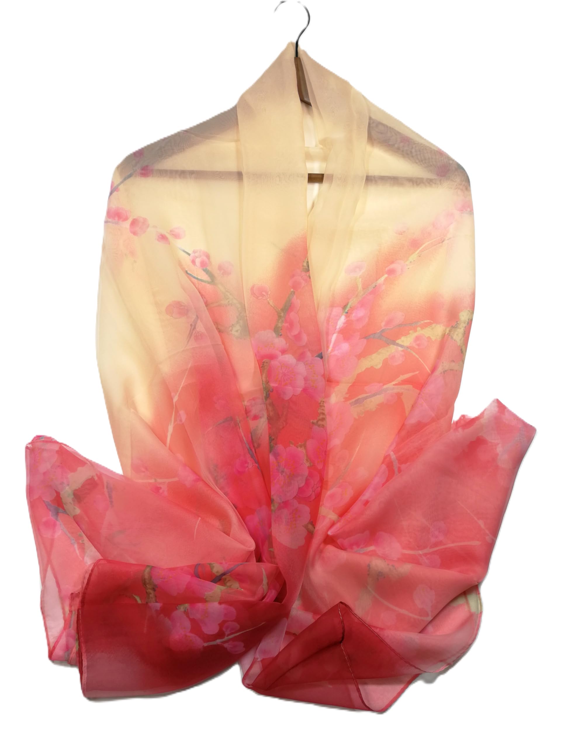 Shanlin Super Large Silk Feel Floral Scarves for Women in Gift Box