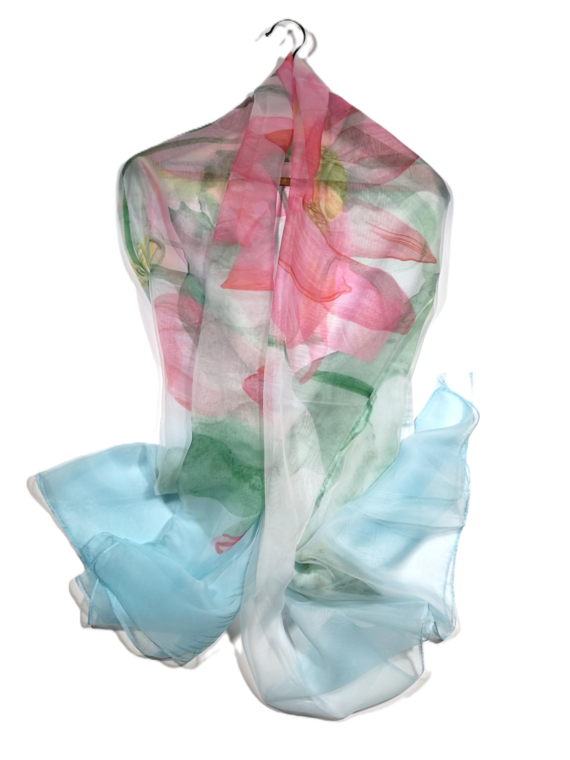 Shanlin Super Large Silk Feel Floral Scarves for Women in Gift Box