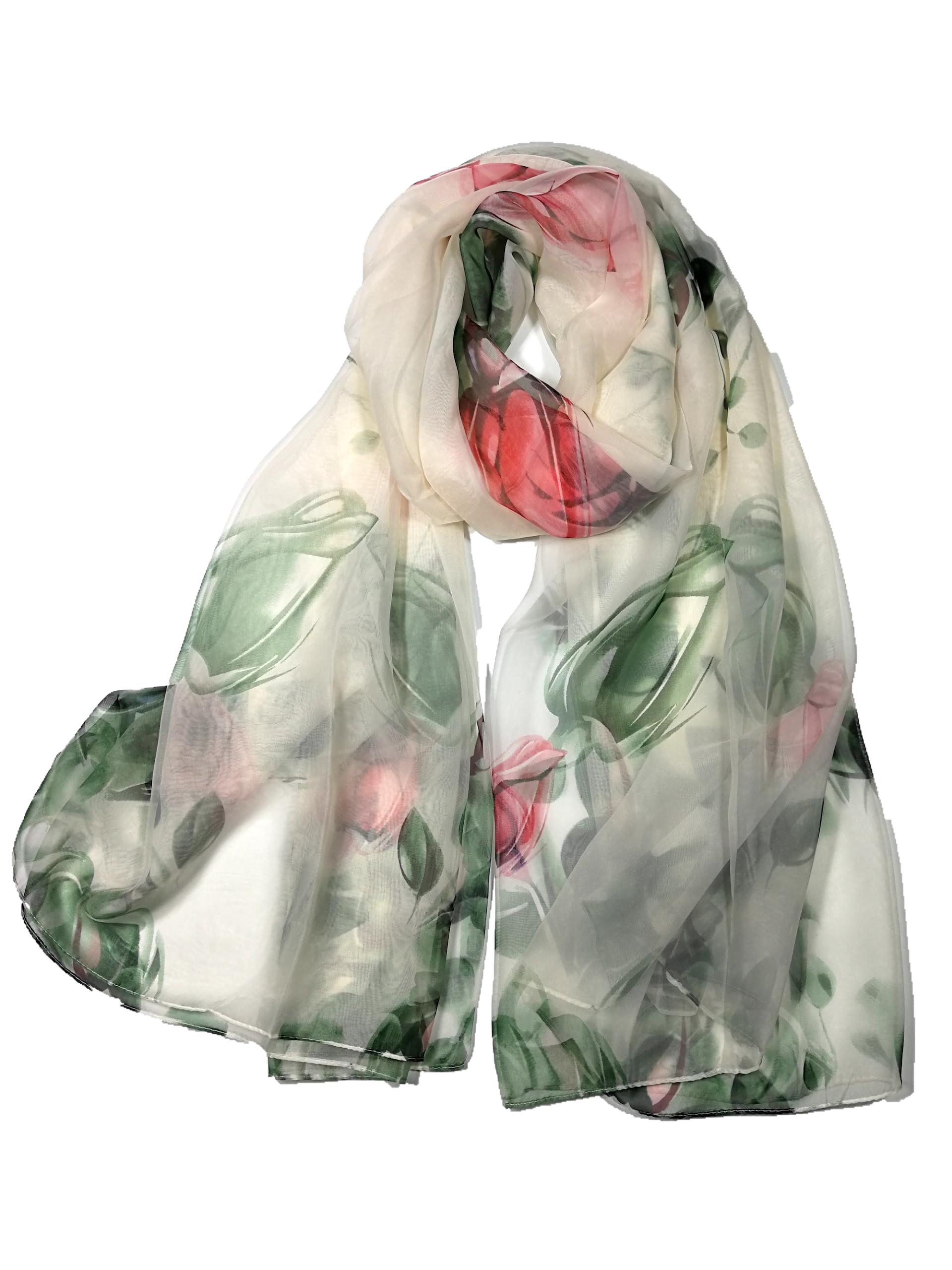 Shanlin Super Large Silk Feel Floral Scarves for Women in Gift Box