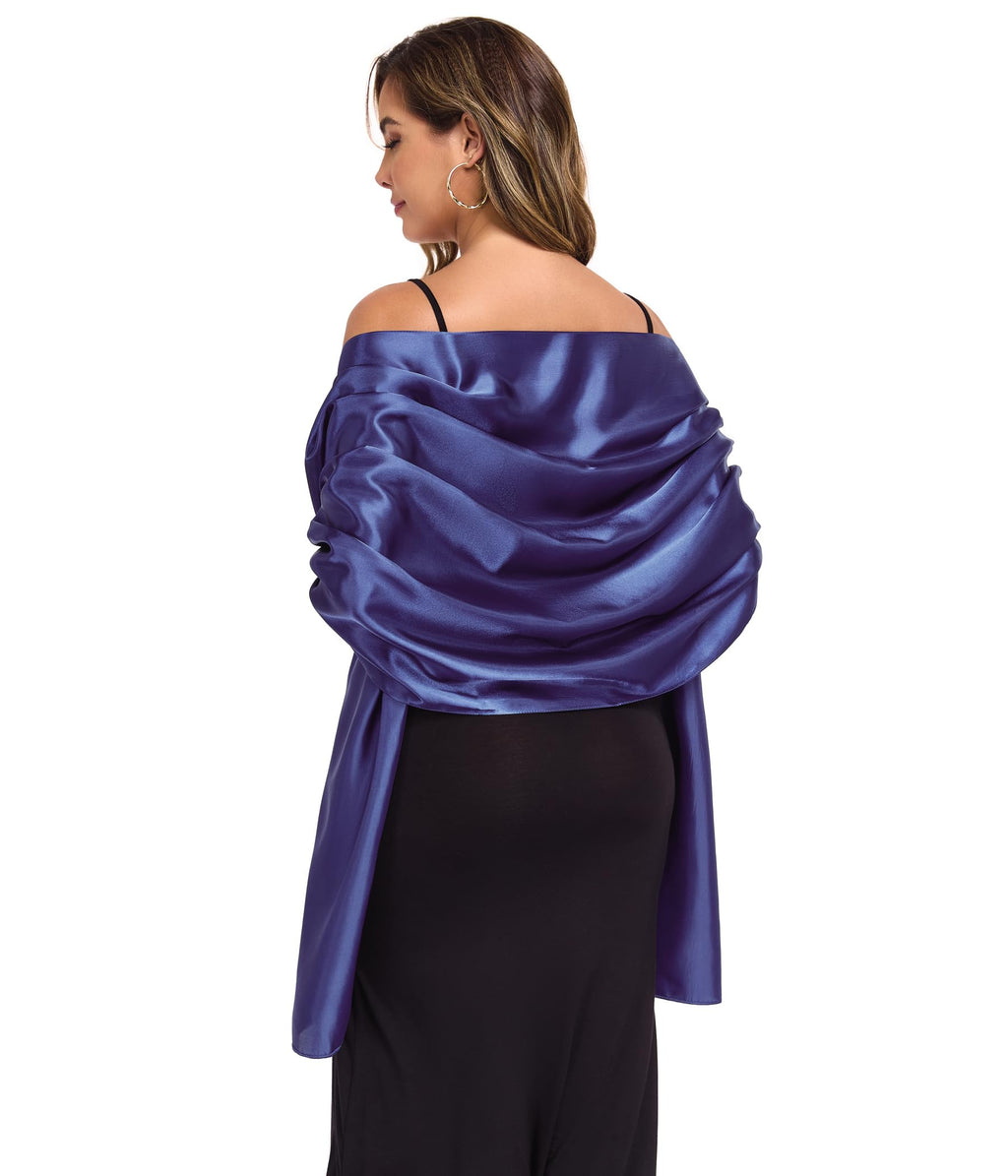 TONGFANTFL Shawls and Wraps for Evening Dresses Satin Women Long Scarf Wedding Guest Shawl