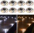 AGPTEK Solar Driveway Lights Outdoor 8 Pack, 2 Color Modes LED Deck Dock