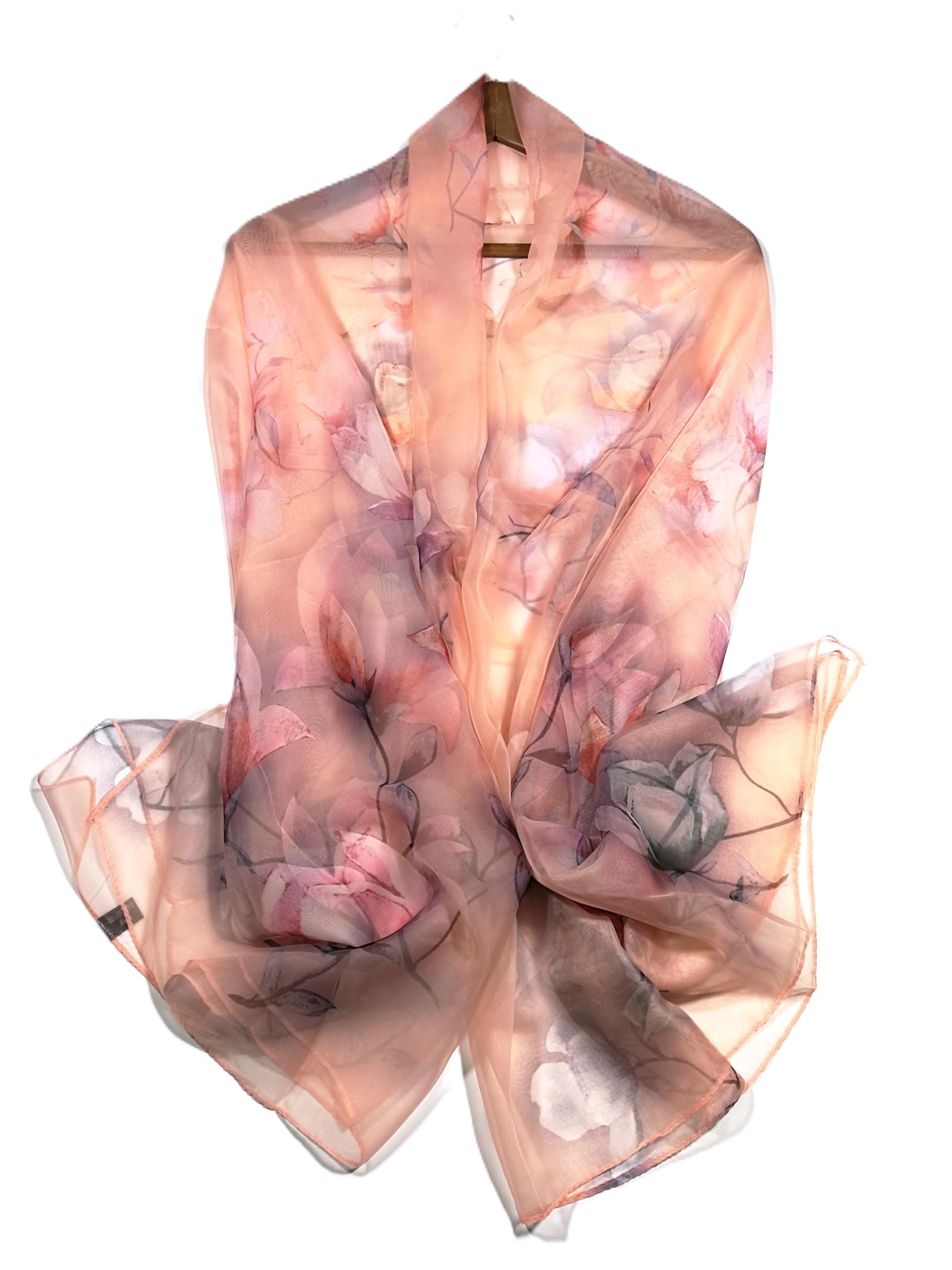 Shanlin Super Large Silk Feel Floral Scarves for Women in Gift Box