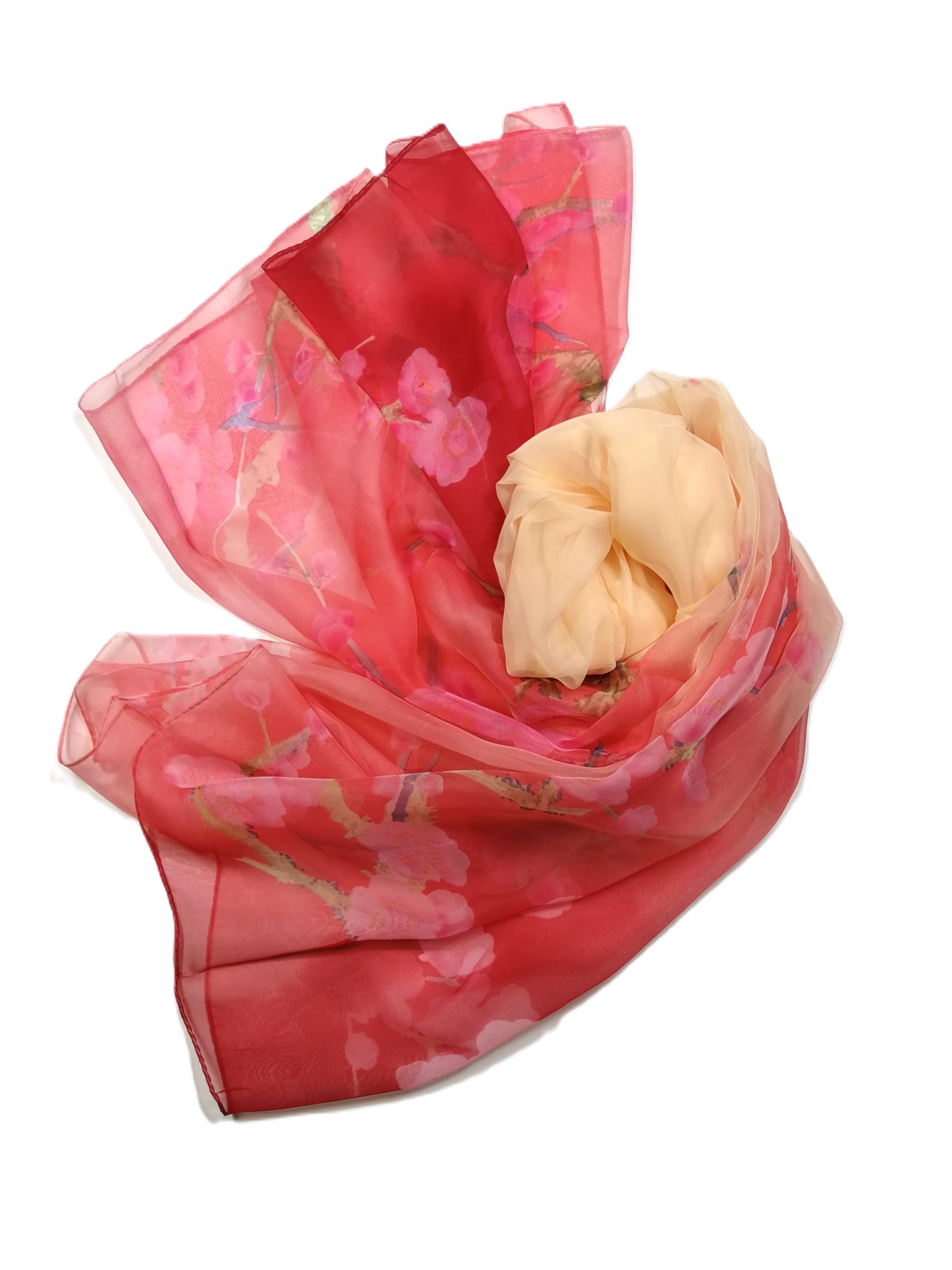 Shanlin Super Large Silk Feel Floral Scarves for Women in Gift Box