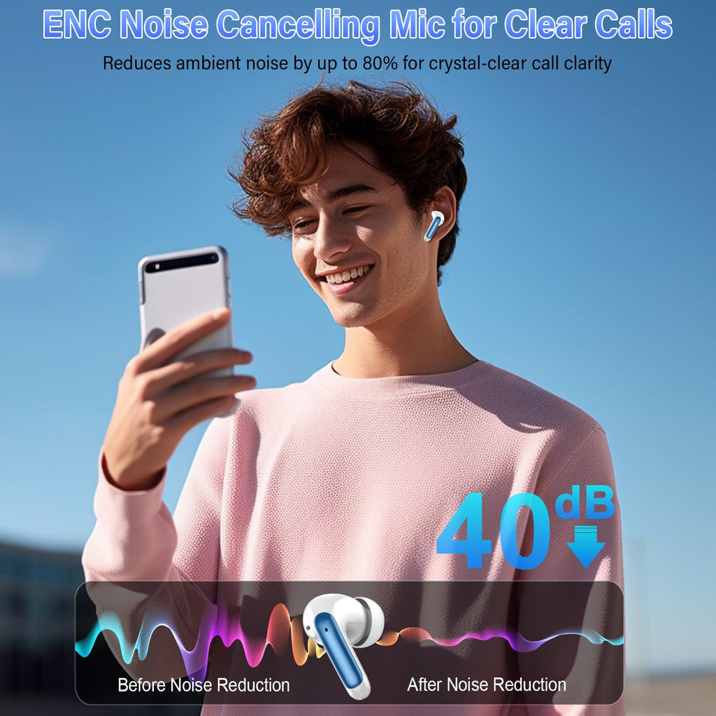 AI Translation Earbuds Real Time with Audio and Video Calls, 164 Language/7 Translation Modes Translator Earbuds Bluetooth 5.4 with APP, 48H AI Ear Buds Translator Device for Business/Learning/Travel