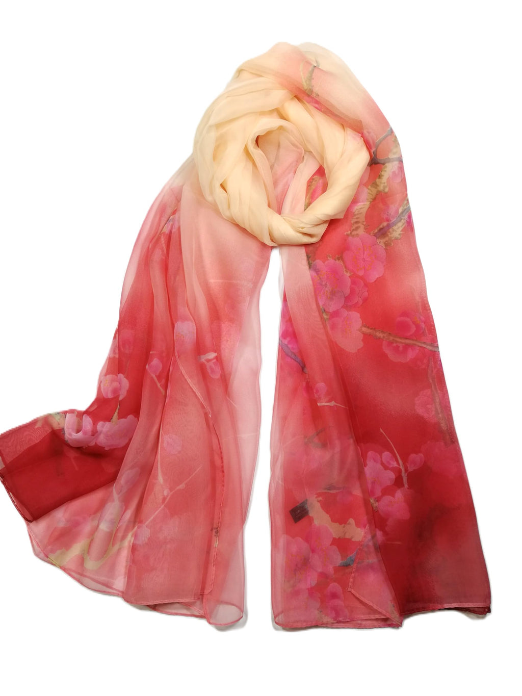 Shanlin Super Large Silk Feel Floral Scarves for Women in Gift Box