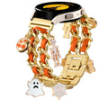 Stylish Metal Band Compatible with Samsung Galaxy Watch 7 Band/FE 6 5 4 40mm 44mm,Galaxy Active 2, 20mm Watch Strap Pretty Chain with Cute Decorative Charms Accessories for Samsung Watch Bands Women
