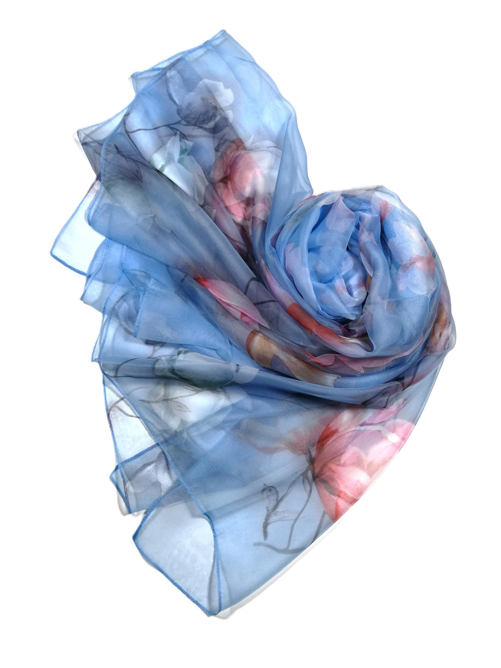 Shanlin Super Large Silk Feel Floral Scarves for Women in Gift Box